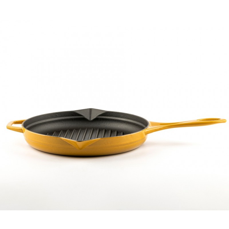 Emaloitu valurautainen grillipannu Hosse, Dijon, Ф24cm | Valurautainen grillipannu | Valurautapannu |