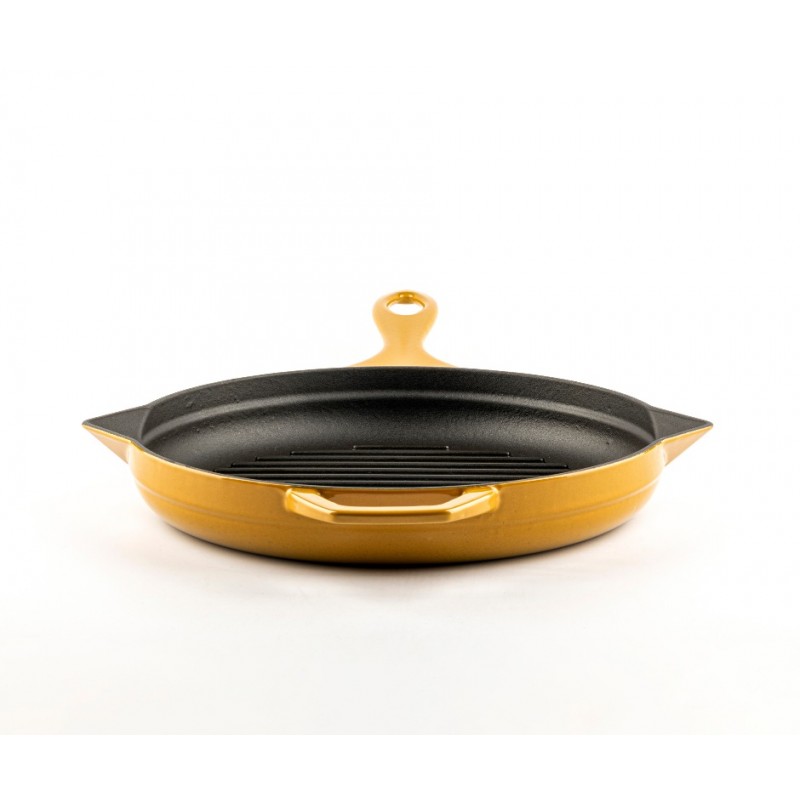 Emaloitu valurautainen grillipannu Hosse, Dijon, Ф24cm | Valurautainen grillipannu | Valurautapannu |