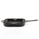 Emaloitu valurautainen grillipannu Hosse, Black Onyx, 28x28cm | Valurautainen grillipannu | Valurautapannu |