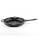 Emaloitu valurautapannu Hosse, Black Onyx, Ф28cm | Tasainen valurautapannu | Valurautapannu |