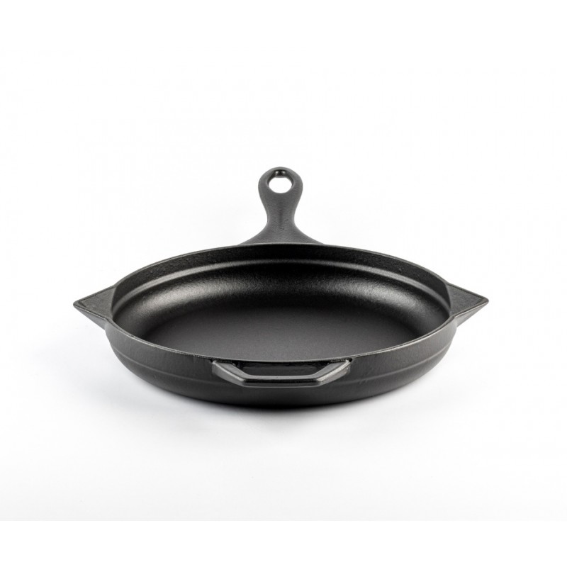 Emaloitu valurautapannu Hosse, Black Onyx, Ф28cm | Tasainen valurautapannu | Valurautapannu |