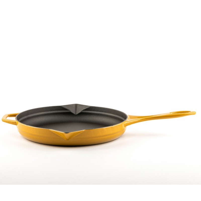 Emaloitu valurautapannu Hosse, Dijon, Ф24cm | Tasainen valurautapannu | Valurautapannu |