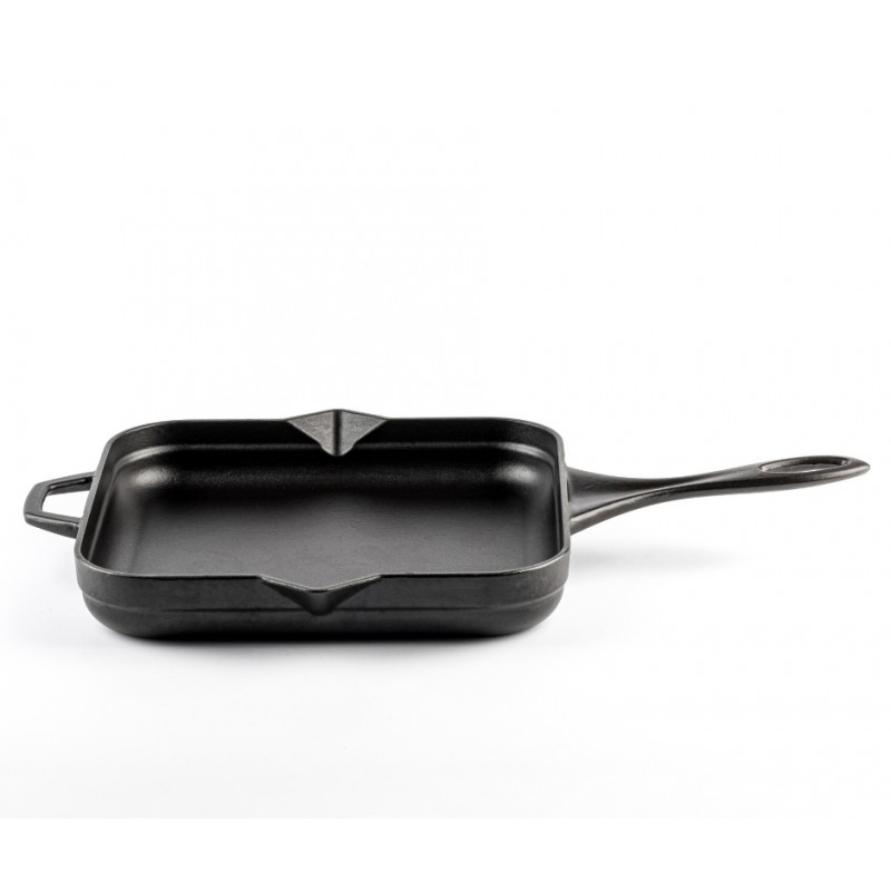 Emaloitu valurautapannu Hosse, Black Onyx, 28x28cm | Tasainen valurautapannu | Valurautapannu |