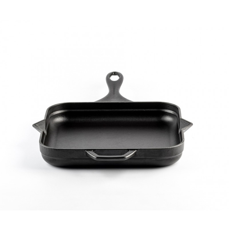 Emaloitu valurautapannu Hosse, Black Onyx, 28x28cm | Tasainen valurautapannu | Valurautapannu |