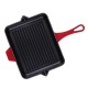 Emaloitu valurautainen grillipannu Hosse, Rubin, 26x32cm | Valurautainen grillipannu | Valurautapannu |