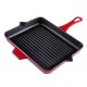 Emaloitu valurautainen grillipannu Hosse, Rubin, 26x32cm | Valurautainen grillipannu | Valurautapannu |