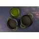 Emaloitu valurautapannu kahdella kahvalla Hosse, Bamboo, Ф22cm | Tasainen valurautapannu | Valurautapannu |